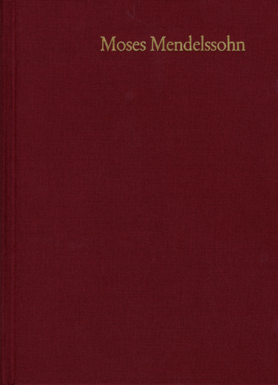 Cover of book: Moses Mendelssohn: Gesammelte Schriften