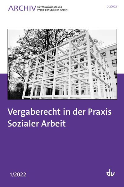 Cover des Buchs: Vergaberecht in der Praxis Sozialer Arbeit