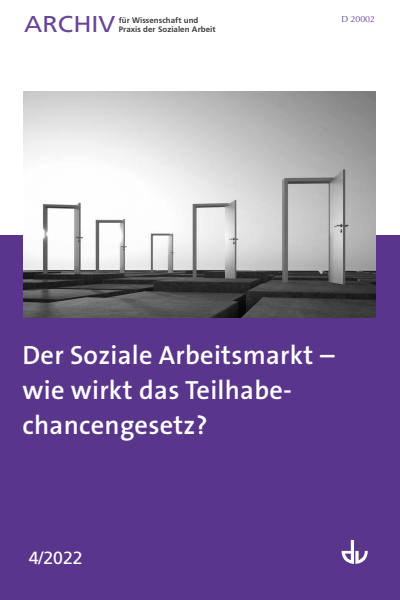 Cover des Buchs: Der soziale Arbeitsmarkt - Wie wirkt das Teilhabechancengesetz?