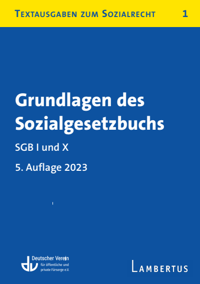 Cover des Buchs: Grundlagen des Sozialgesetzbuchs