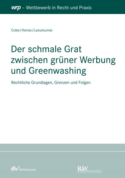Cover des Buchs: Der schmale Grat zwischen grüner Werbung und Greenwashing