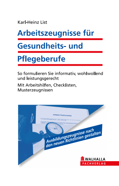 Cover des Buchs: Arbeitszeugnisse für Gesundheits- und Pflegeberufe