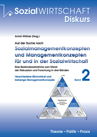 Cover des Buchs: Auf der Suche nach Sozialmanagementkonzepten und Managementkonzepten für und in der Sozialwirtschaft Band 2