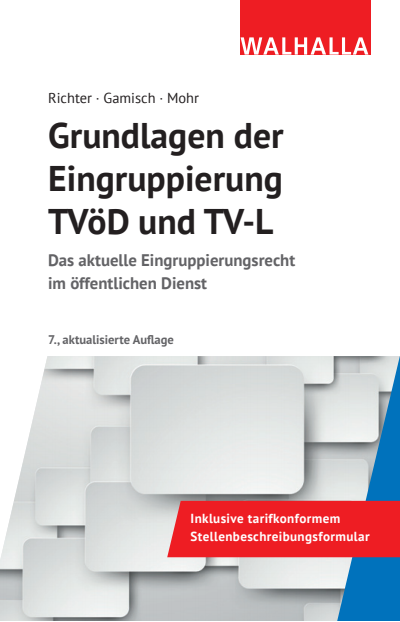 Cover des Buchs: Grundlagen der Eingruppierung TVöD und TVL