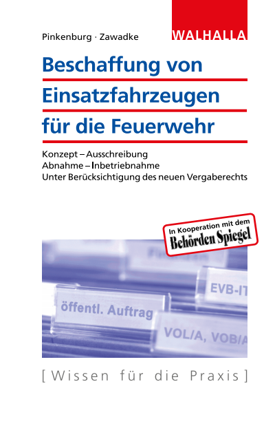 Cover des Buchs: Beschaffung von Einsatzfahrzeugen für die Feuerwehr