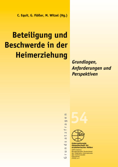 Cover des Buchs: Beteiligung und Beschwerde in der Heimerziehung