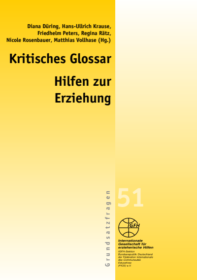 Cover des Buchs: Kritisches Glossar - Hilfen zur Erziehung