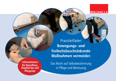 Cover des Buchs: Praxisleitfaden: Bewegungs- und freiheitsbeschränkende Maßnahmen vermeiden