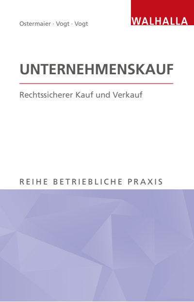 Cover of book: Unternehmenskauf