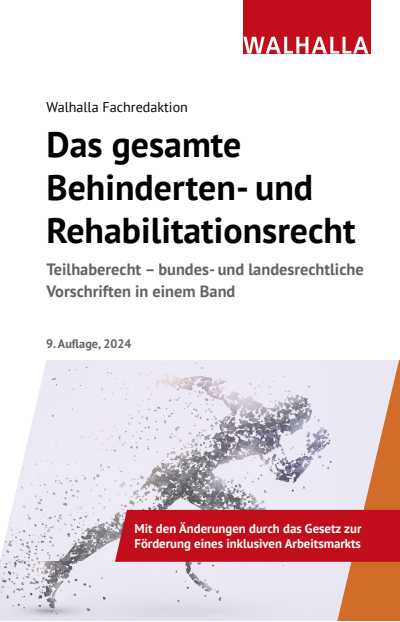 Cover des Buchs: Das gesamte Behinderten- und Rehabilitationsrecht