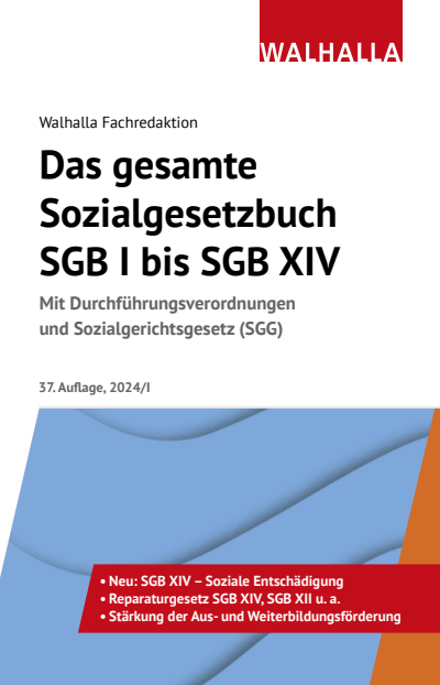 Cover des Buchs: Das gesamte Sozialgesetzbuch SGB I bis SGB XIV