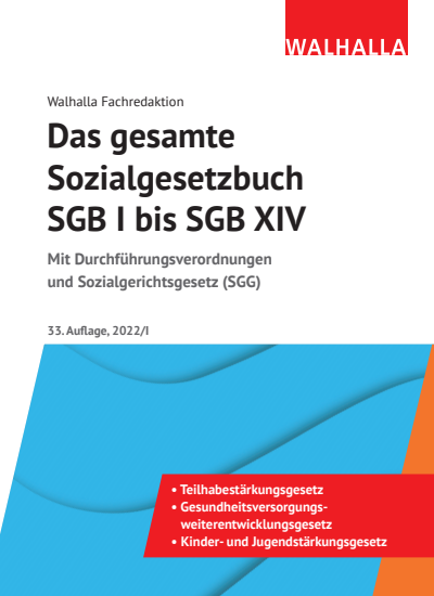 Cover des Buchs: Das gesamte Sozialgesetzbuch SGB I bis SGB XIV