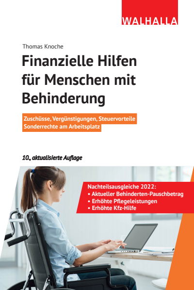 Cover des Buchs: Finanzielle Hilfen für Menschen mit Behinderung