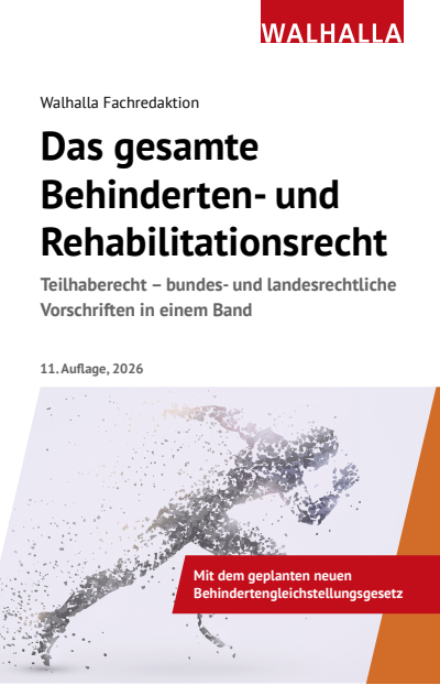 Cover des Buchs: Das gesamte Behinderten- und Rehabilitationsrecht