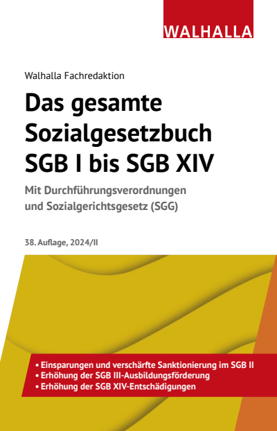 Cover des Buchs: Das gesamte Sozialgesetzbuch SGB I bis SGB XIV