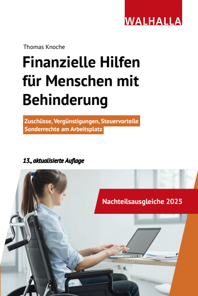 Cover of book: Finanzielle Hilfen für Menschen mit Behinderung