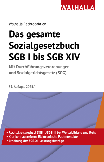 Cover des Buchs: Das gesamte Sozialgesetzbuch SGB I bis SGB XIV