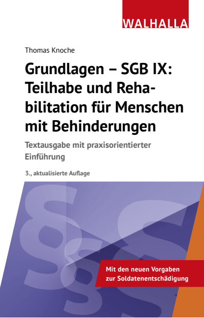Cover des Buchs: Grundlagen - SGB IX: Rehabilitation und Teilhabe von Menschen mit Behinderungen