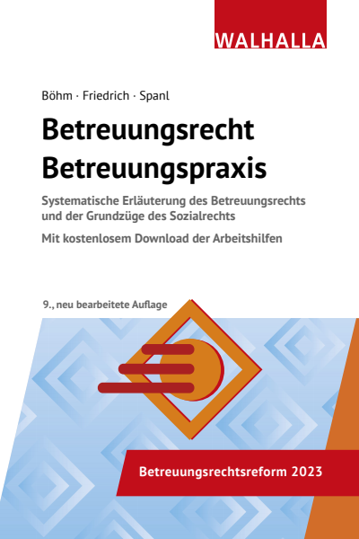 Cover des Buchs: Betreuungsrecht-Betreuungspraxis 2023