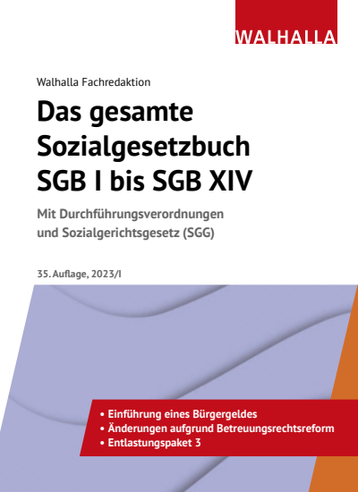 Cover des Buchs: Das gesamte Sozialgesetzbuch SGB I bis SGB XIV