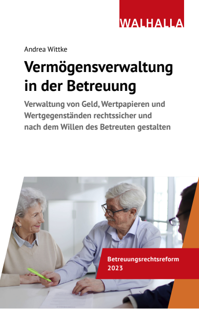 Cover des Buchs: Vermögensverwaltung in der Betreuung