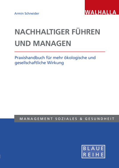 Cover des Buchs: Nachhaltiger führen und managen