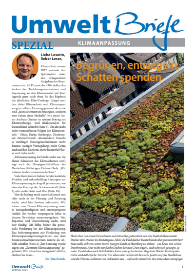 Cover des Buchs: Umweltbriefe SPEZIAL - Klimananpassung