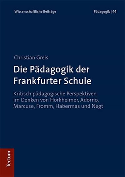 Cover des Buchs: Die Pädagogik der Frankfurter Schule