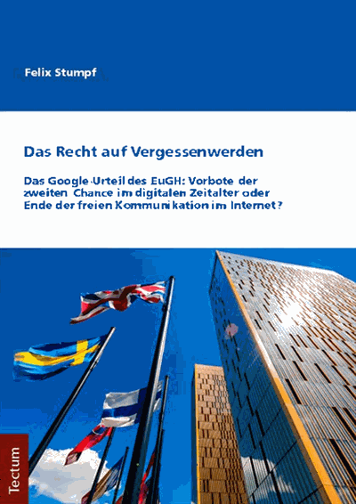 Cover des Buchs: Das Recht auf Vergessenwerden