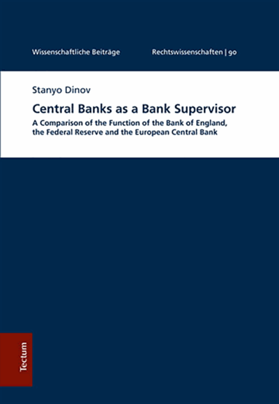 Cover des Buchs: Central Banks as a Bank Supervisor