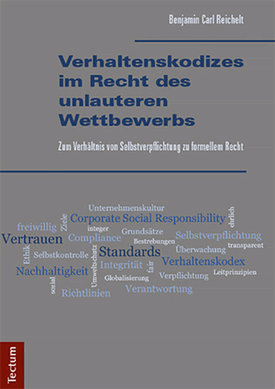 Cover of book: Verhaltenskodizes im Recht des unlauteren Wettbewerbs