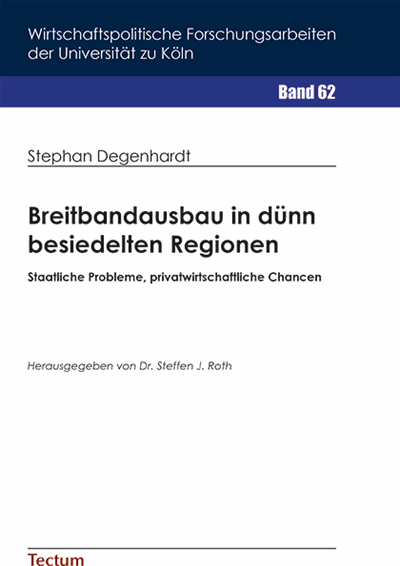 Cover des Buchs: Breitbandausbau in dünn besiedelten Regionen