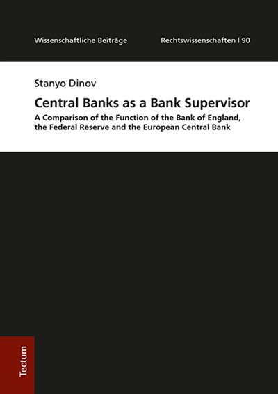 Cover des Buchs: Central Banks as a Bank Supervisor