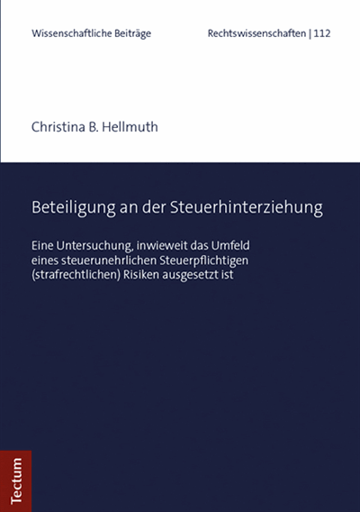Cover des Buchs: Beteiligung an der Steuerhinterziehung