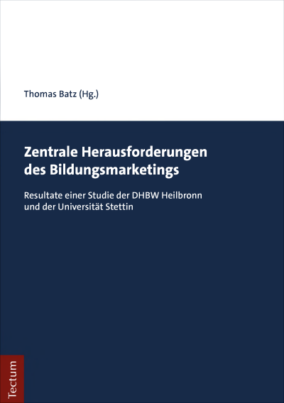 Cover des Buchs: Zentrale Herausforderungen des Bildungsmarketings