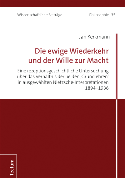 Cover des Buchs: Die ewige Wiederkehr und der Wille zur Macht