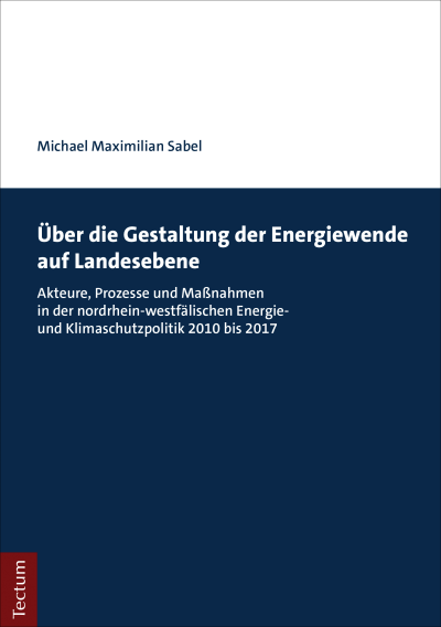 Cover of book: Über die Gestaltung der Energiewende auf Landesebene