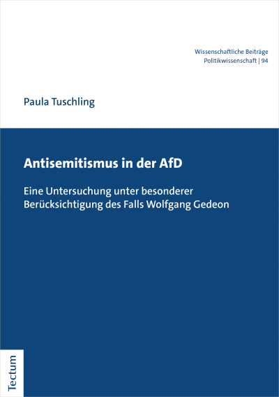 Cover of book: Antisemitismus in der AfD