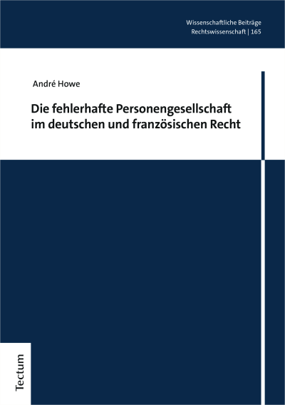 Cover des Buchs: Die fehlerhafte Personengesellschaft im deutschen und französischen Recht