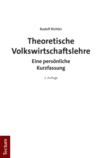 Cover of book: Theoretische Volkswirtschaftslehre