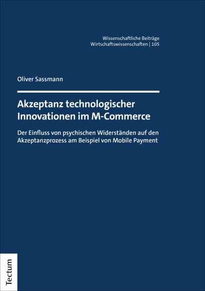 Cover of book: Akzeptanz technologischer Innovationen im M-Commerce