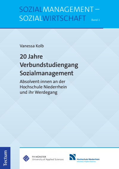 Cover des Buchs: 20 Jahre Verbundstudiengang Sozialmanagement