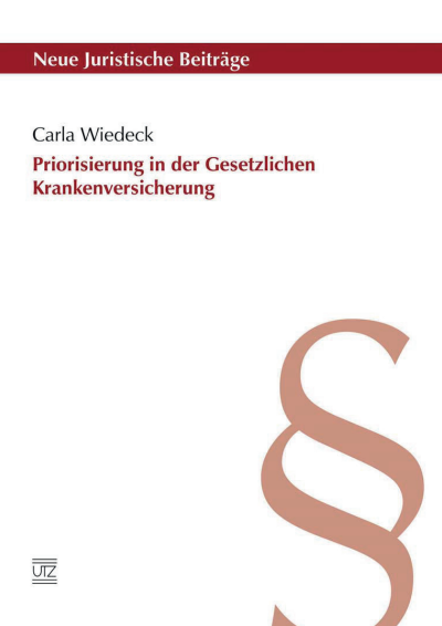 Cover of book: Priorisierung in der Gesetzlichen Krankenversicherung