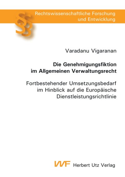 Cover des Buchs: Die Genehmigungsfiktion im Allgemeinen Verwaltungsrecht