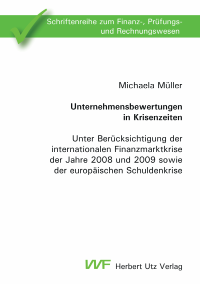 Cover des Buchs: Unternehmensbewertungen in Krisenzeiten