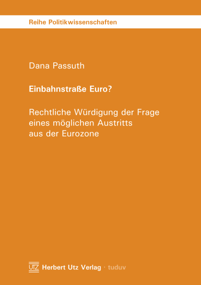 Cover des Buchs: Einbahnstraße Euro?