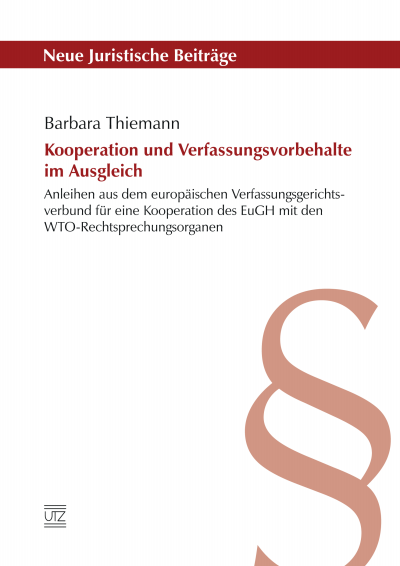 Cover des Buchs: Kooperation und Verfassungsvorbehalte im Ausgleich