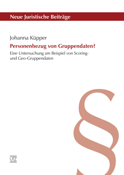 Cover des Buchs: Personenbezug von Gruppendaten?