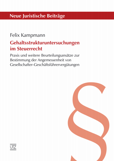 Cover des Buchs: Gehaltsstrukturuntersuchungen im Steuerrecht