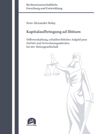 Cover des Buchs: Kapitalaufbringung ad libitum